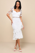 VESTIDO BLANCO DE ENCAJE