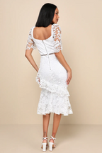 VESTIDO BLANCO DE ENCAJE