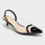 TACONES NEGRO CORAZON PUNTA