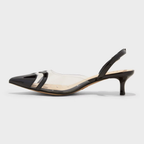 TACONES NEGRO CORAZON PUNTA