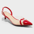 TACONES ROJOS CORAZON PUNTA