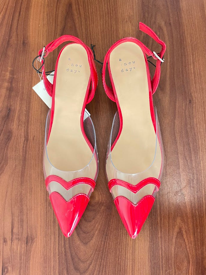 TACONES ROJOS CORAZON PUNTA