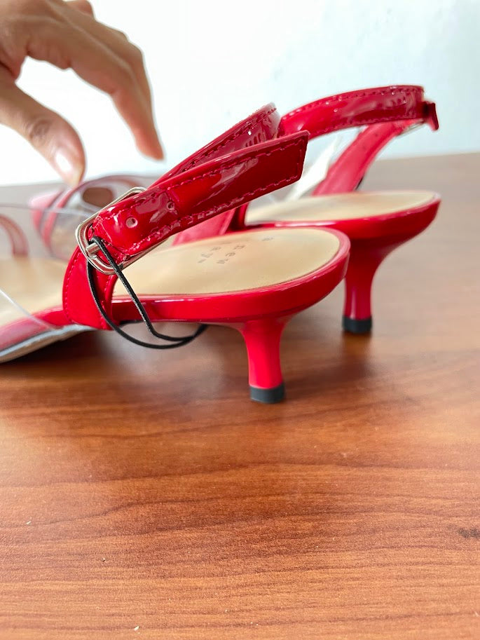 TACONES ROJOS CORAZON PUNTA